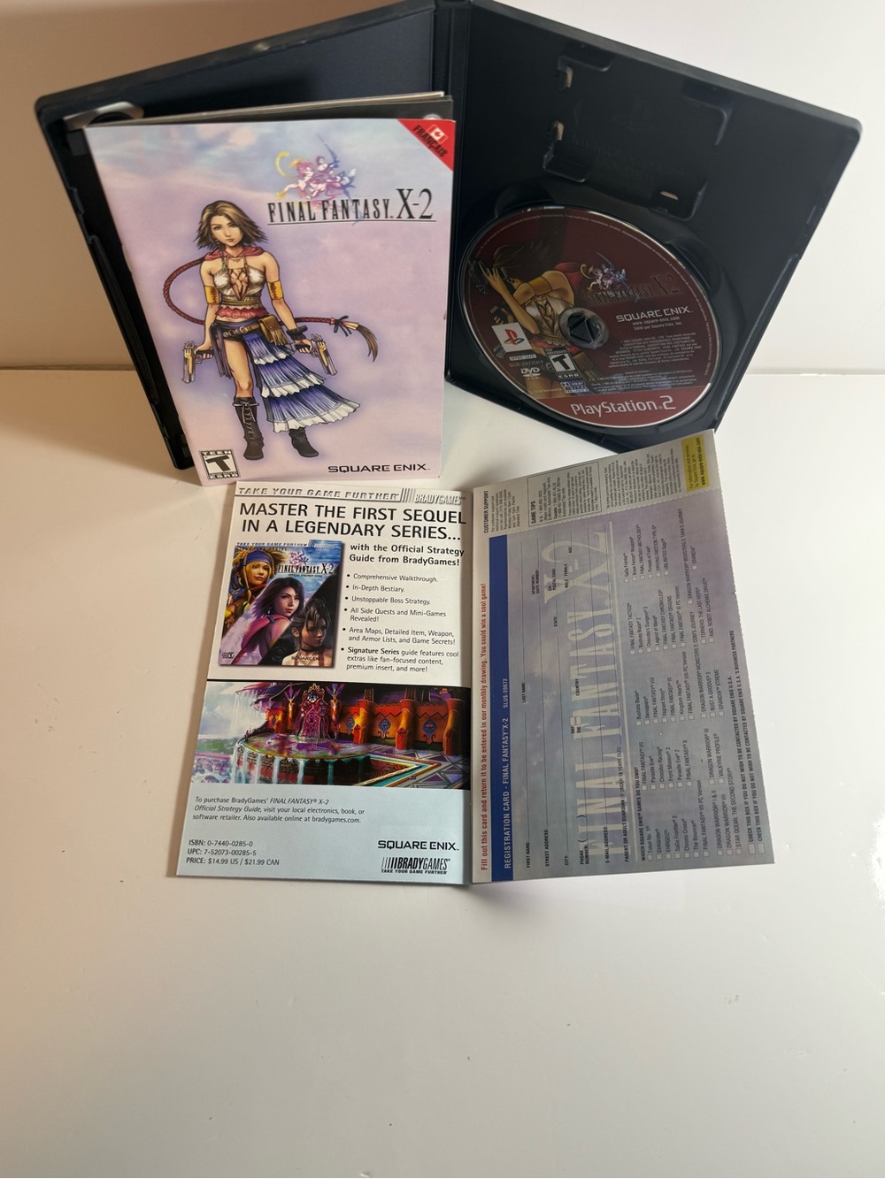 Final Fantasy X-2 PS2 PlayStation 2 CIB Black Label Complete w/Manual & Reg Card - Picture 4 of 6